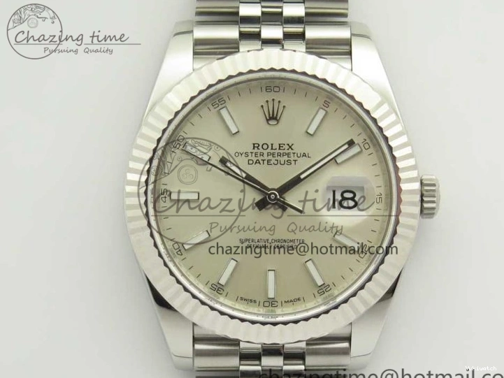 Edition ARF Dial 41 DateJust Silver Best Steel 904L Bracelet 1:1 126334 A2824 on Jubilee 0326